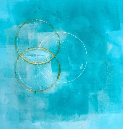 Sacred Geometry Vesica Piscis by artist Elizabeth Irvine